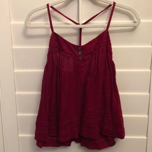 Babydoll Red Tank